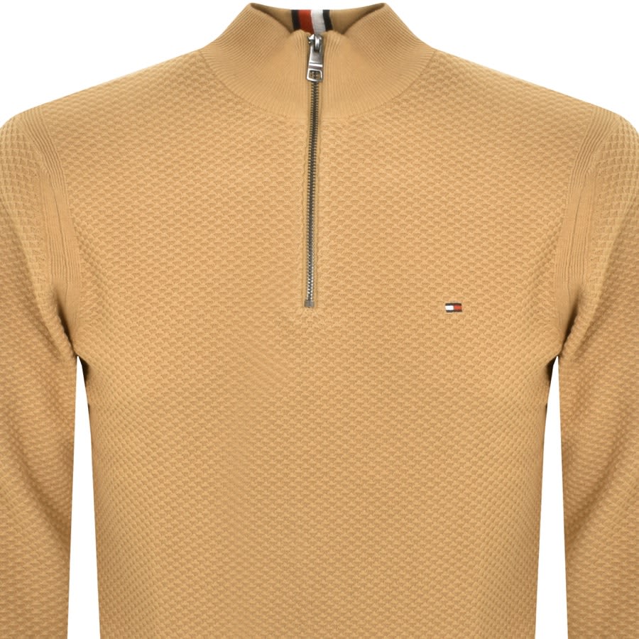 Mens tommy hilfiger half zip jumper hot sale